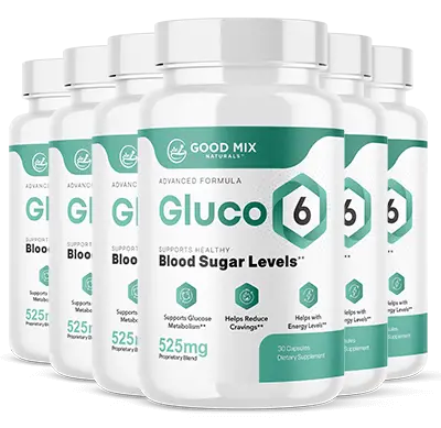 Six bottles of Gluco6